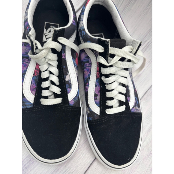 Women's Vans Old Skool Sneakers size 8 Purple floral - Picture 4 of 8